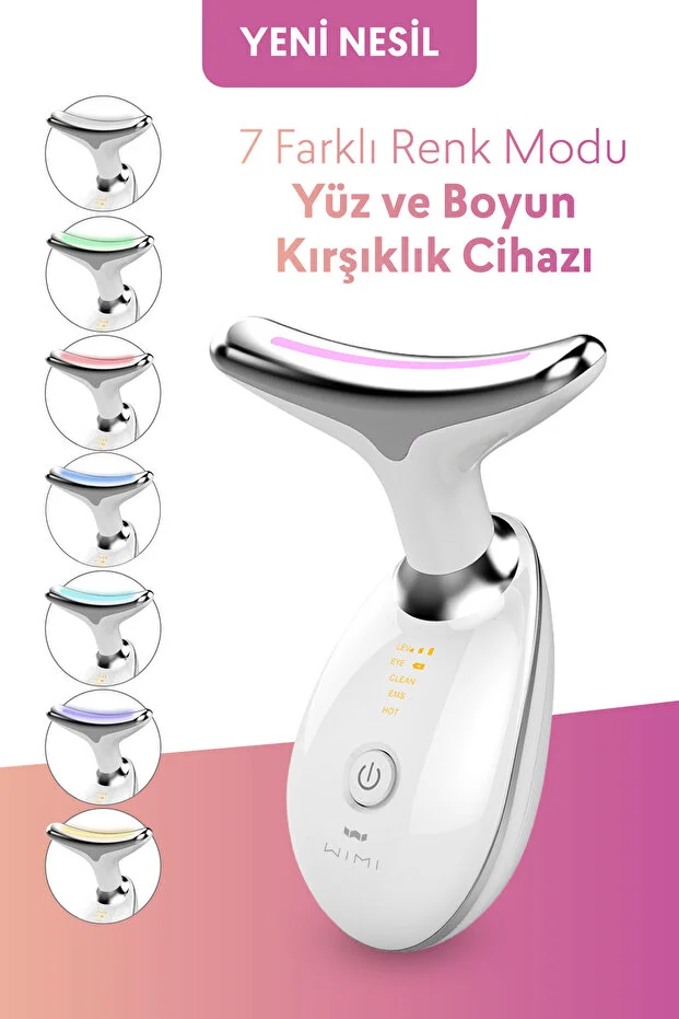Yüz Ve Boyun Kırşıklık Giderici 3 Modlu Ems Güzellik Cihazı ( Gıdık, Sarkma, Kırışıklık )